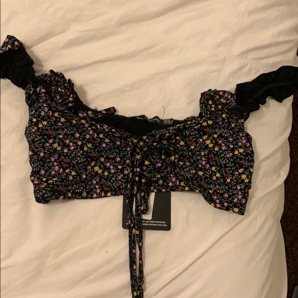 floral bralette/top